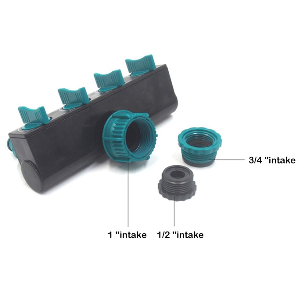 Lisslune | Universal 4-way garden hose splitter – Adjustable faucet splitter