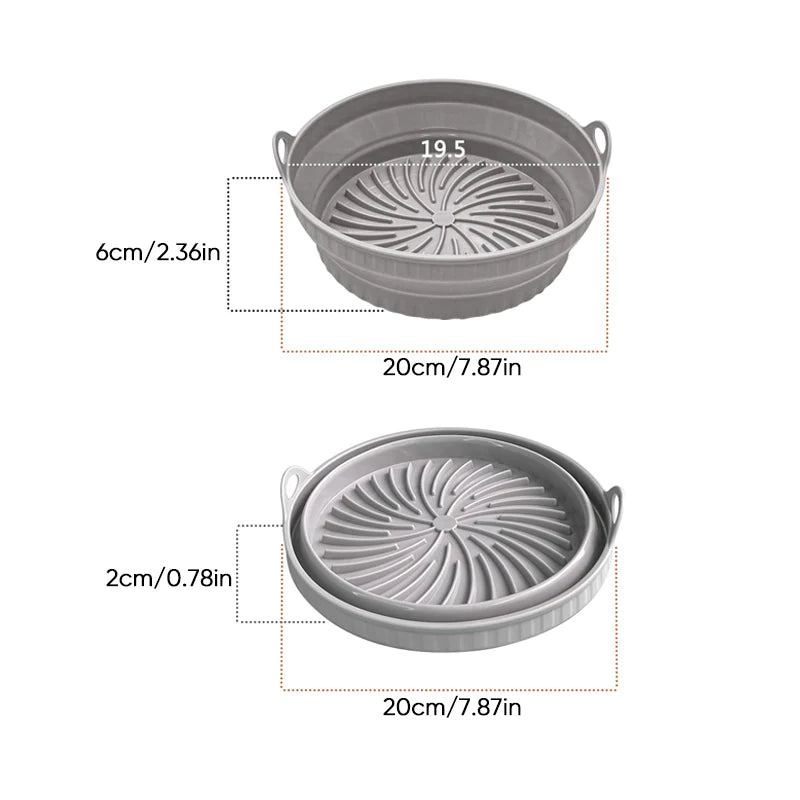 Lisslune | Hot air fryer grill pan made of silicone