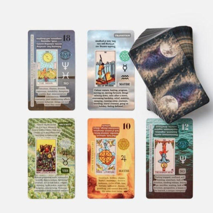 Lisslune | Learning cards Tarot deck with meanings on it