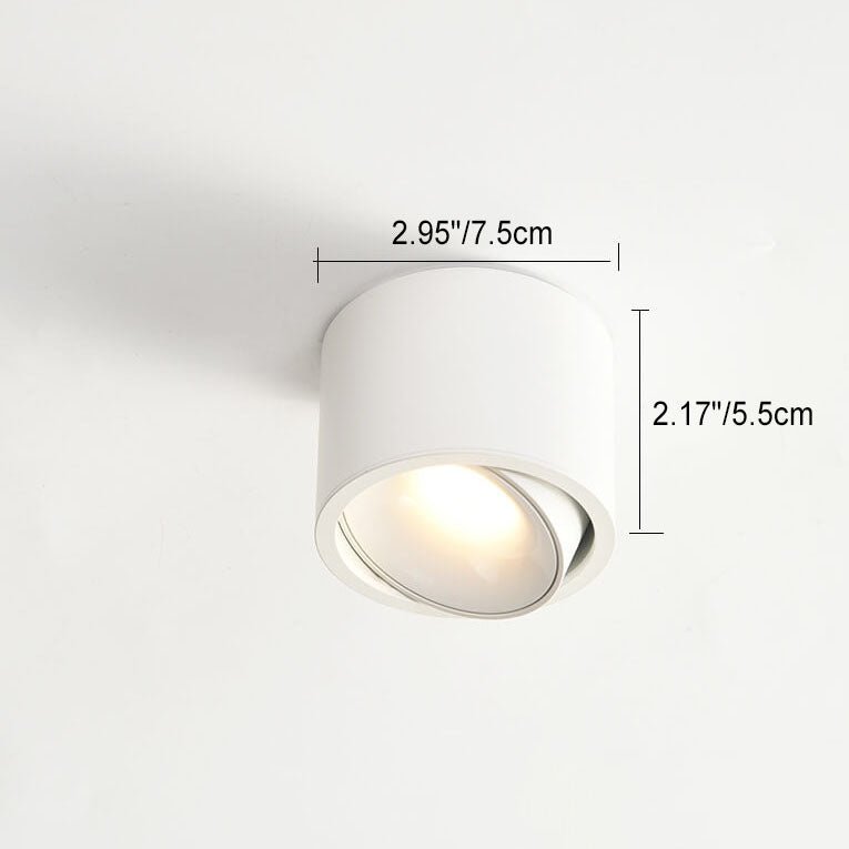 Lisslune | Origo Minimalistic LED Ceiling Light - Adjustable Round Recessed Lamp