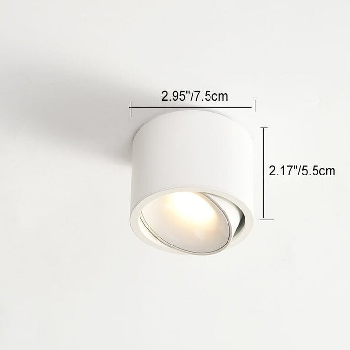 Lisslune | Origo Minimalistic LED Ceiling Light - Adjustable Round Recessed Lamp
