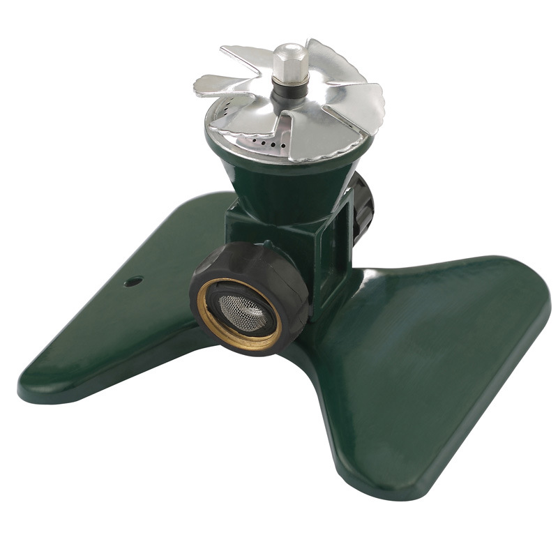 Lisslune | 360-Degree Automatic Rotating Metal Lawn Sprinkler – Effective Garden Watering Spray Head
