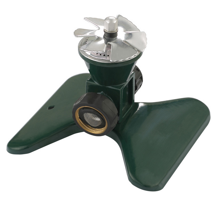 Lisslune | 360-Degree Automatic Rotating Metal Lawn Sprinkler – Effective Garden Watering Spray Head