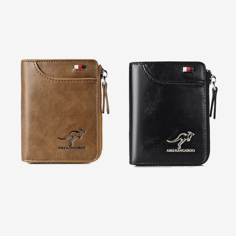 Lisslune | Kangaroo Men's RFID-blocking Wallet, Multifunctional Credit Card Holder