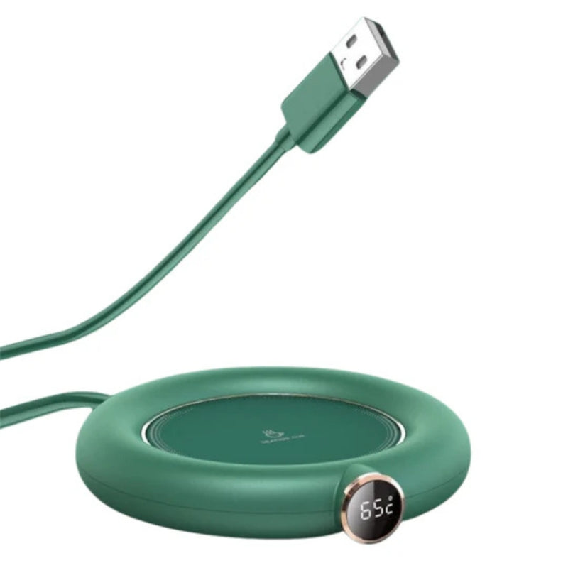 Lisslune | HeatWave – USB heated beverage holder with LED display for perfectly tempered drinks