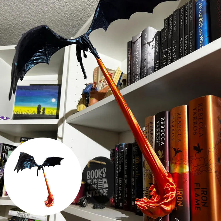 Lisslune | Book corner with dragon flame