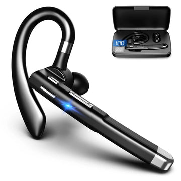 Lisslune | RoadMic Pro – Wireless Bluetooth 5.1 Headset with Dual Mic & Noise Cancellation for Calls and Work