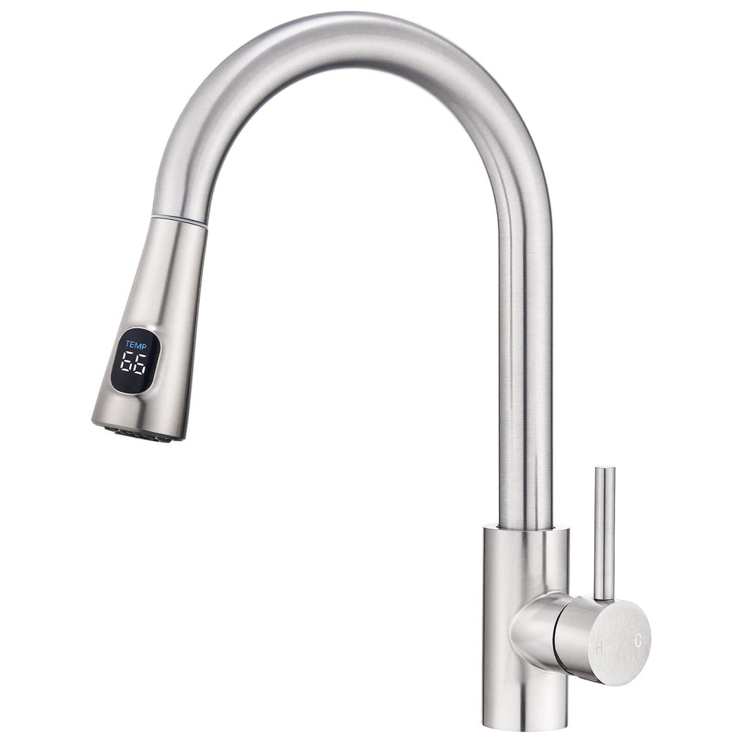 Lisslune | Kitchen faucet with 2 spray types, 360° swivel kitchen tap