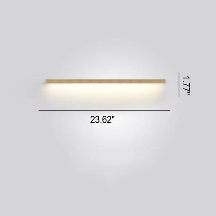 Lisslune | ZenBeam Japanese LED Wall Light | Solid Wood Design | Modern Accent Lighting