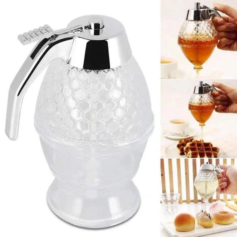 Lisslune | Stylish Honey Dispenser with Drip-Free Technology – Precise Dispensing without Spillage