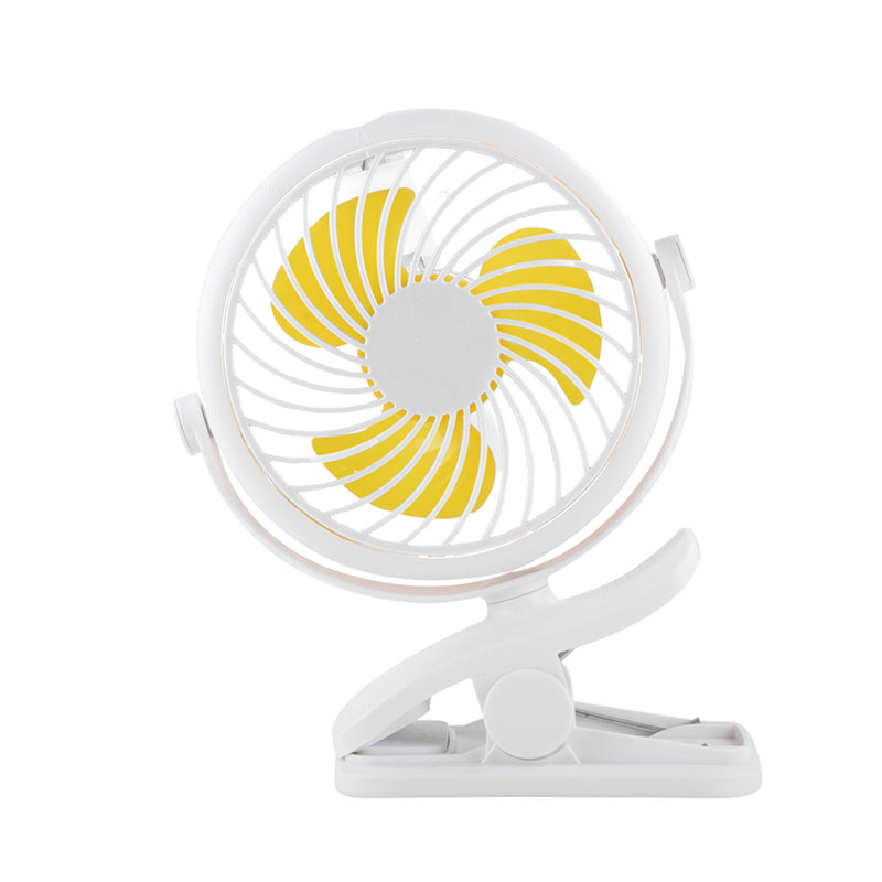 Lisslune | Portable Clamp Fan with 360° Rotation – USB & Rechargeable Battery