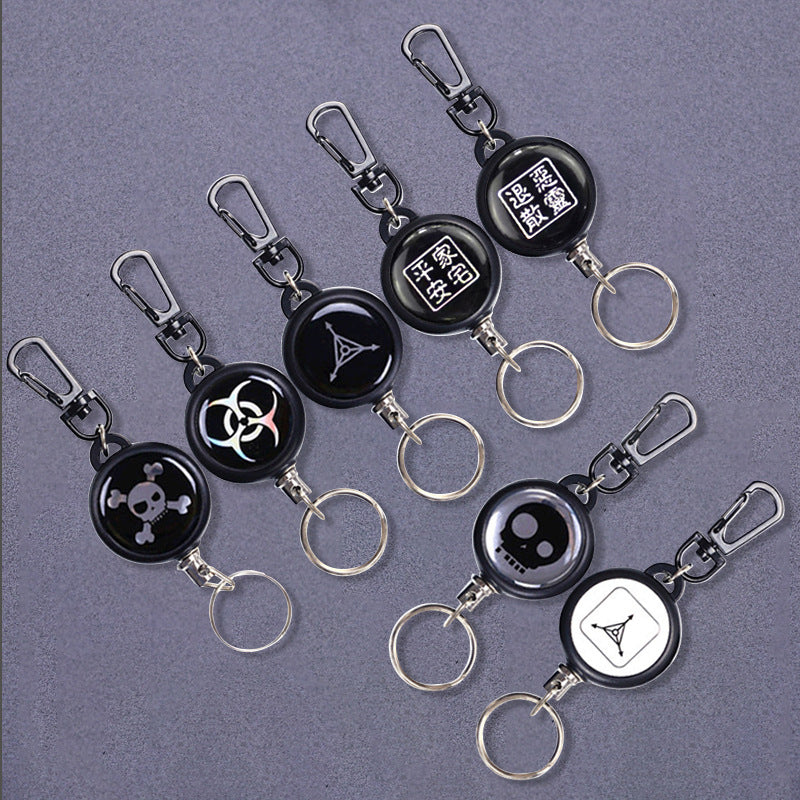 Lisslune | Keychain with retractable wire cable