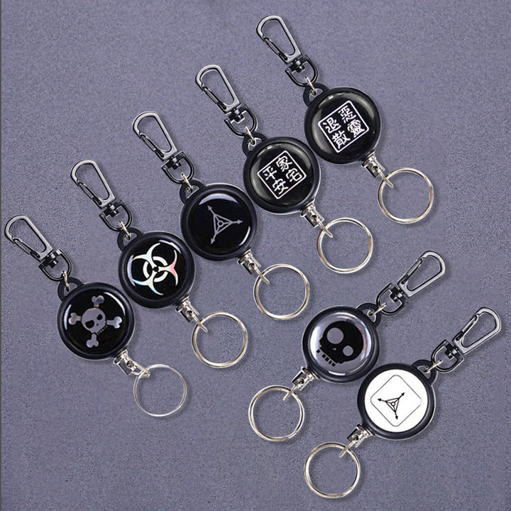 Lisslune | Keychain with retractable wire cable