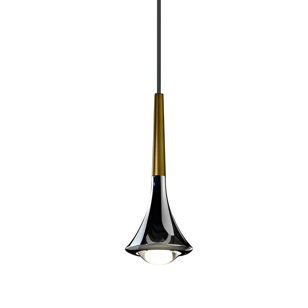 Lisslune | LumiDrop Nordic Design Pendant Light | Drop Shape | Elegant LED Light for Dining Room & Living Room | In Black, Gold & Chrome