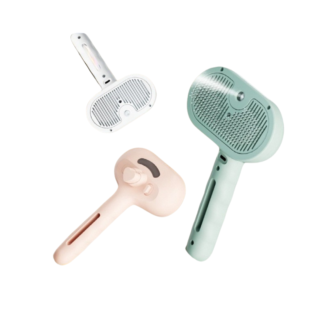 Lisslune | Pet Steam Brush for Gentle Grooming Cats and Dogs