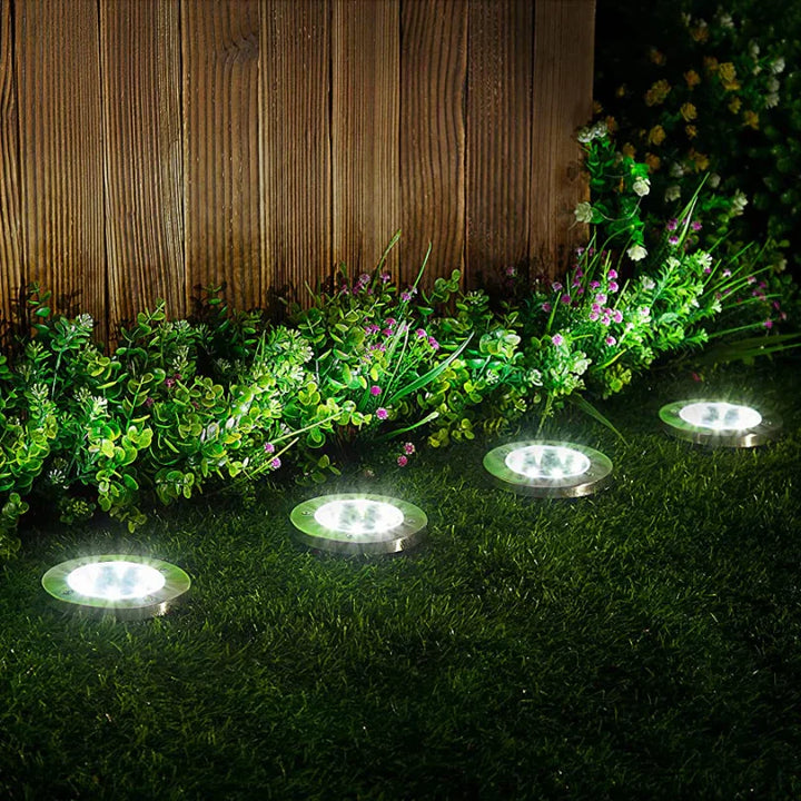 Lisslune | Solar Ground Lights – Weatherproof Outdoor LED Pathway Lighting Powered