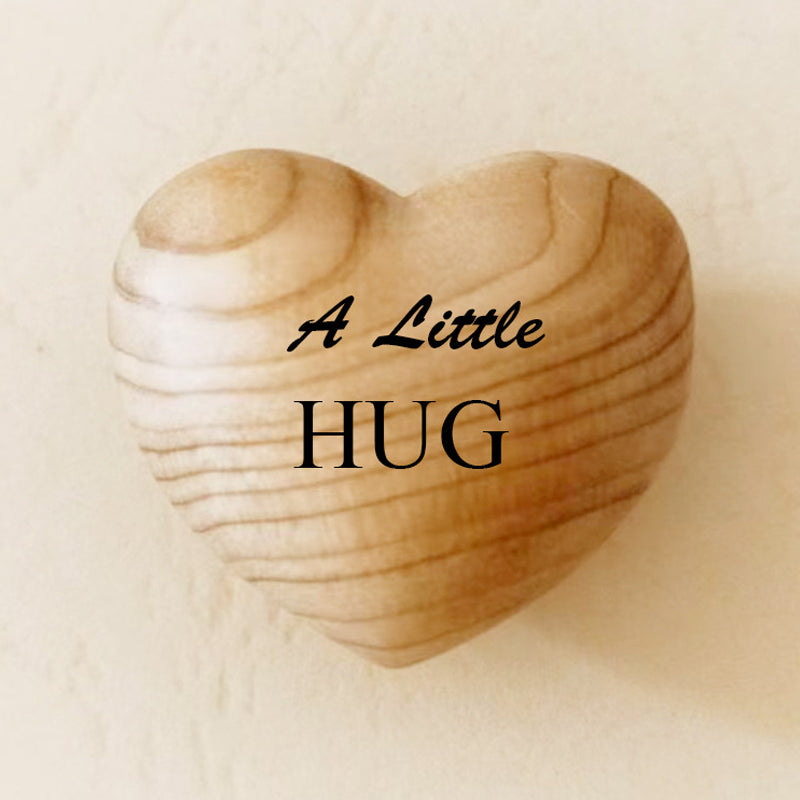 Lisslune | Small Pocket Hug Wooden Heart Token