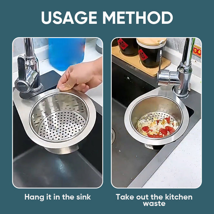 Lisslune | Stainless Steel Swan Sink Drain Basket