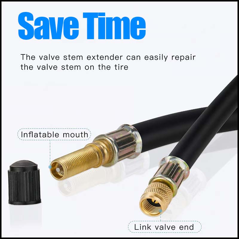 Lisslune | Universal flexible tire valve extensions