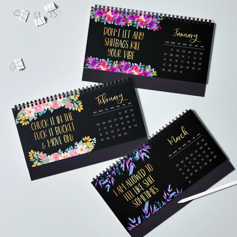 Lisslune | 2025 Calendar with Fun Quotes and Planner