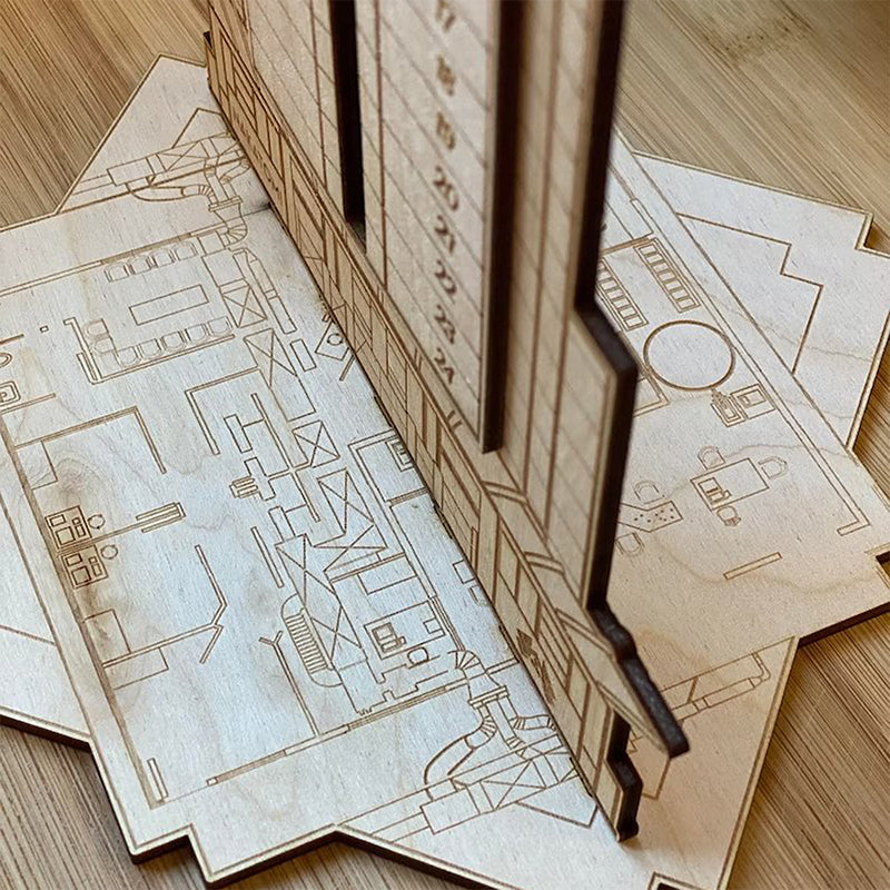 Lisslune | Advent Calendar Bomb Calendar made of wood