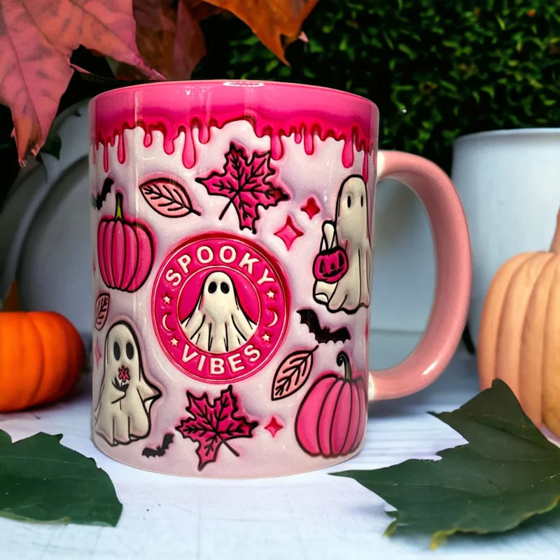 Lisslune | Pumpkin coffee mug with ghost