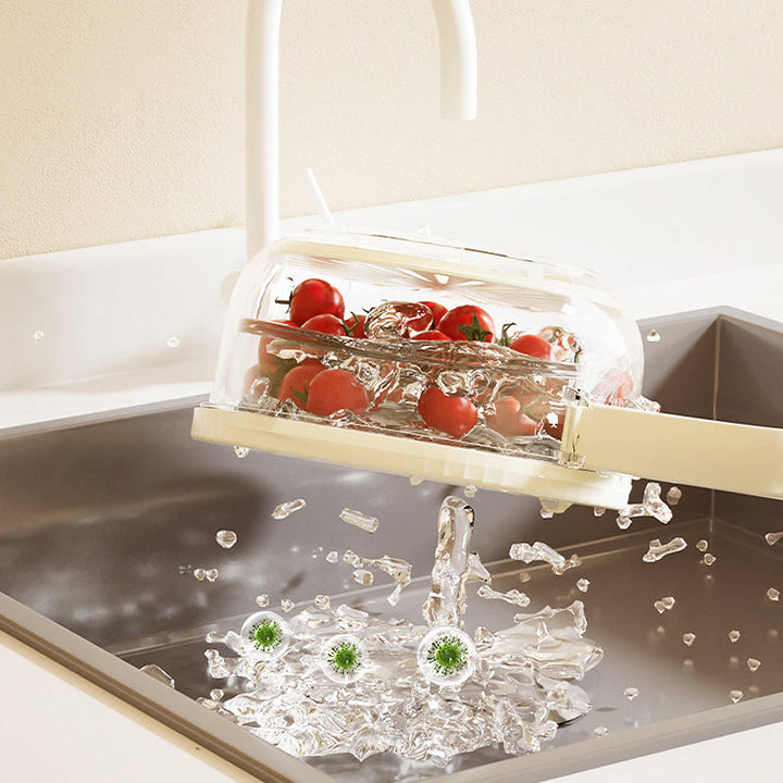 Lisslune | Multifunctional foldable handle drain bowl