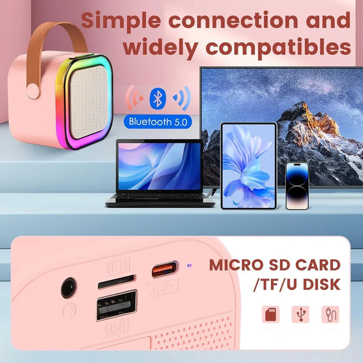 Lisslune | Mini karaoke machine with wireless microphones