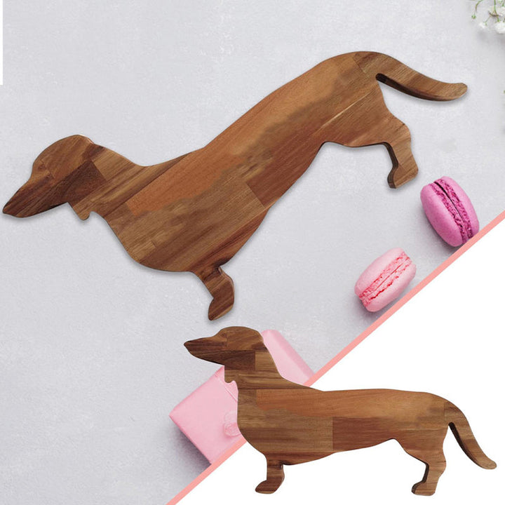 Lisslune | Wooden Dachshund Dinner Plate