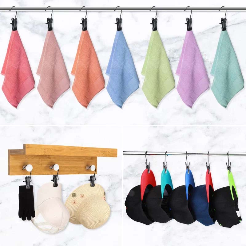 Lisslune | Space-saving portable travel hanger clips
