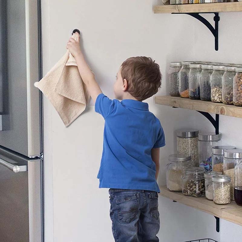 Lisslune | Round self-adhesive towel hooks for the kitchen