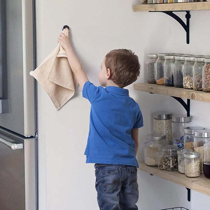 Lisslune | Round self-adhesive towel hooks for the kitchen