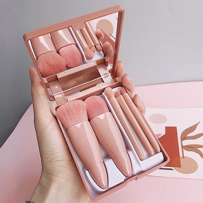 Lisslune | Portable Makeup Brush with Mirror