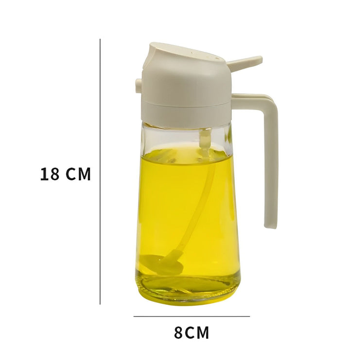 Lisslune | 2-in-1 Olive Oil Dispenser & Sprayer – Perfect for Cooking, Salads, and BBQ