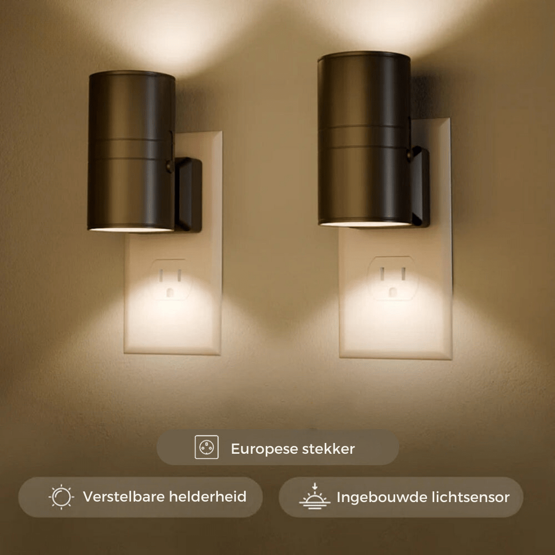 Lisslune | Alova LED Plug-In Wall Light – Dimmable Sensor Lamp for Hallways, Stairs & Bedrooms