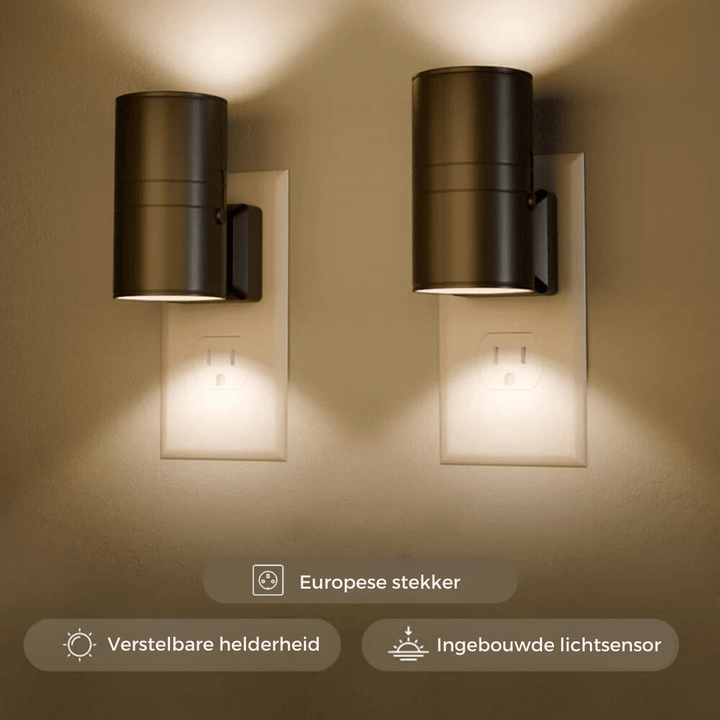 Lisslune | Alova LED Plug-In Wall Light – Dimmable Sensor Lamp for Hallways, Stairs & Bedrooms