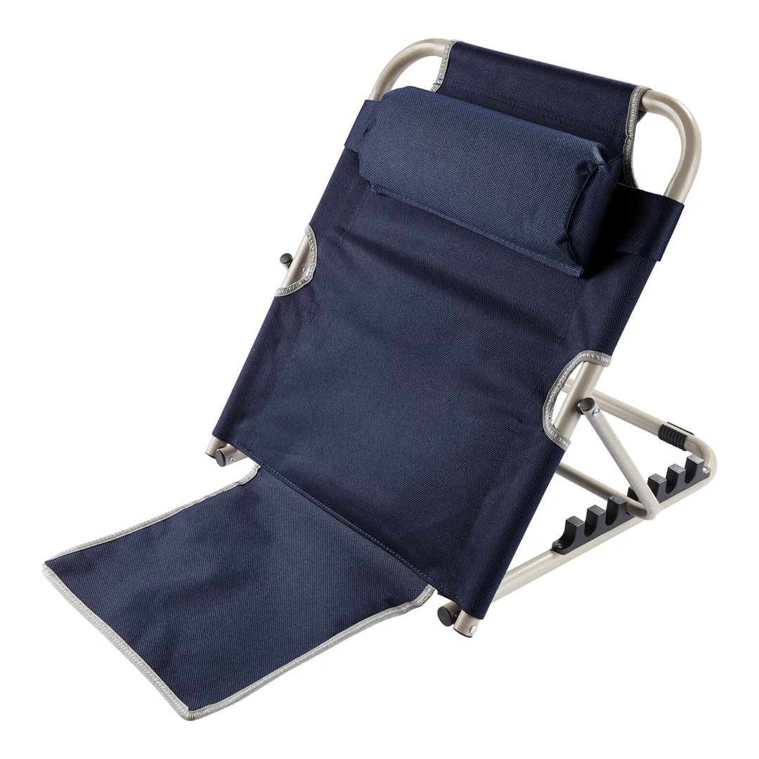 Lisslune | LumbarLux Adjustable Backrest – Customisable Comfortable Lumbar Support with Head Cushion