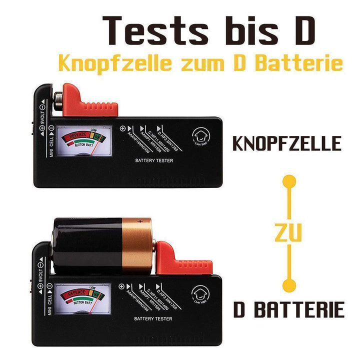 Lisslune | Battery storage box with universal battery tester