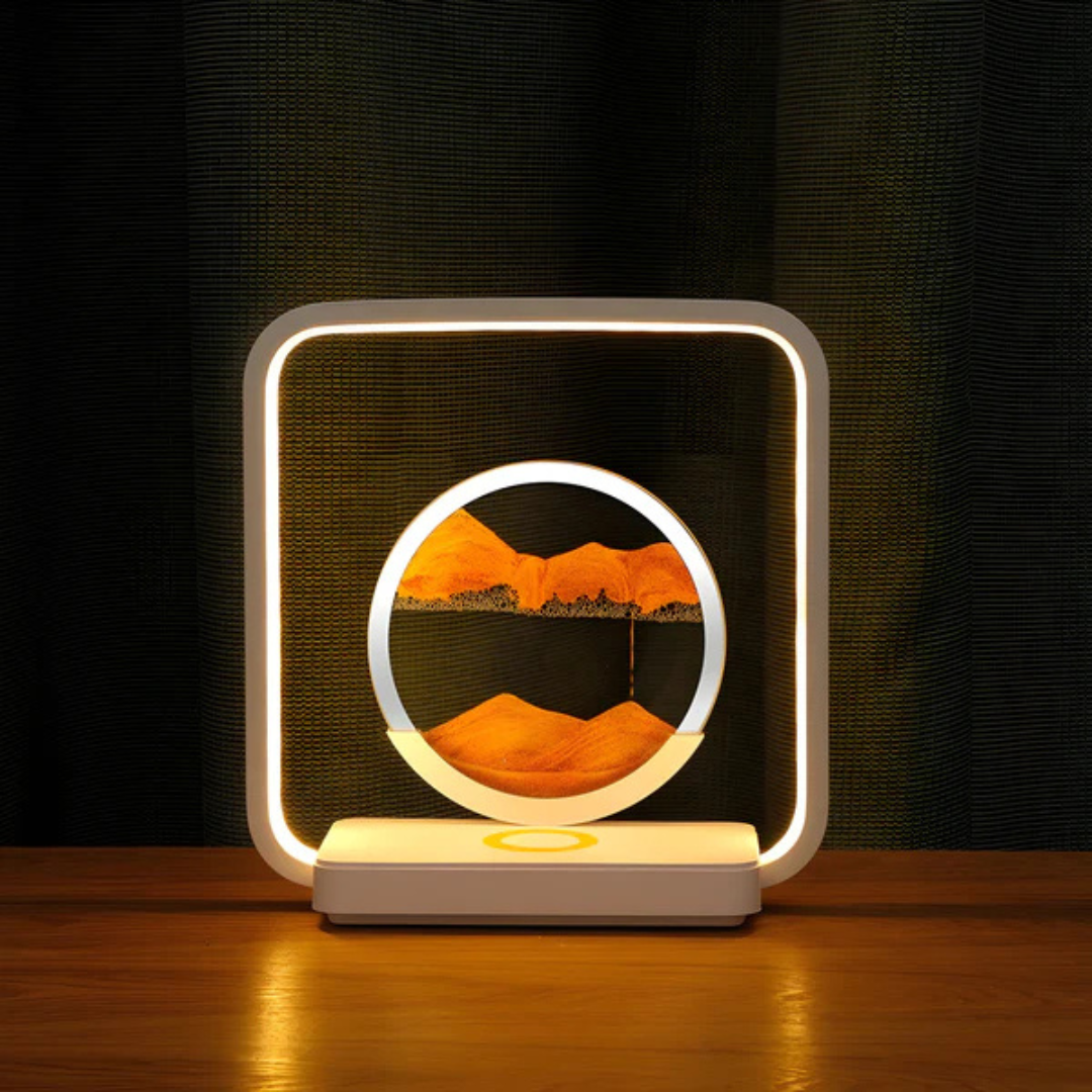 Lisslune | SandAura | 3D LED Night Lamp with Flowing Sand Art