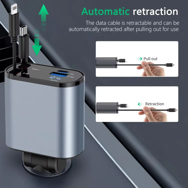 Lisslune | Four-in-One Car Phone Charger