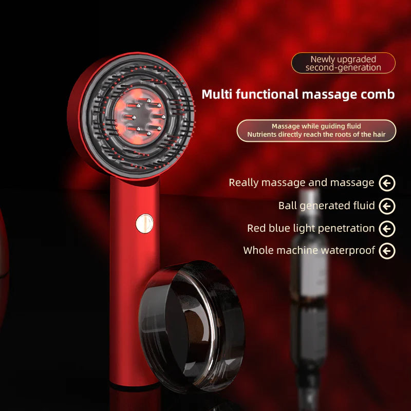 Lisslune | Scalp Massaging Brush with Red Light Therapy | Promotes Hair Growth & Relieves Scalp Tension for Healthier Hair