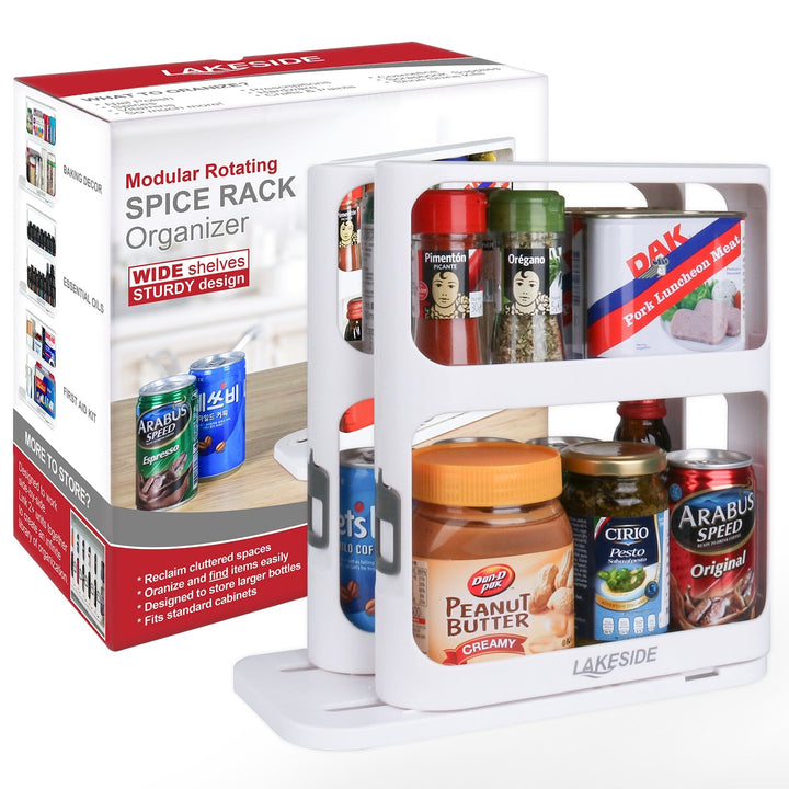 Lisslune | LAKESIDE™ Rotating Spice Rack Organizer