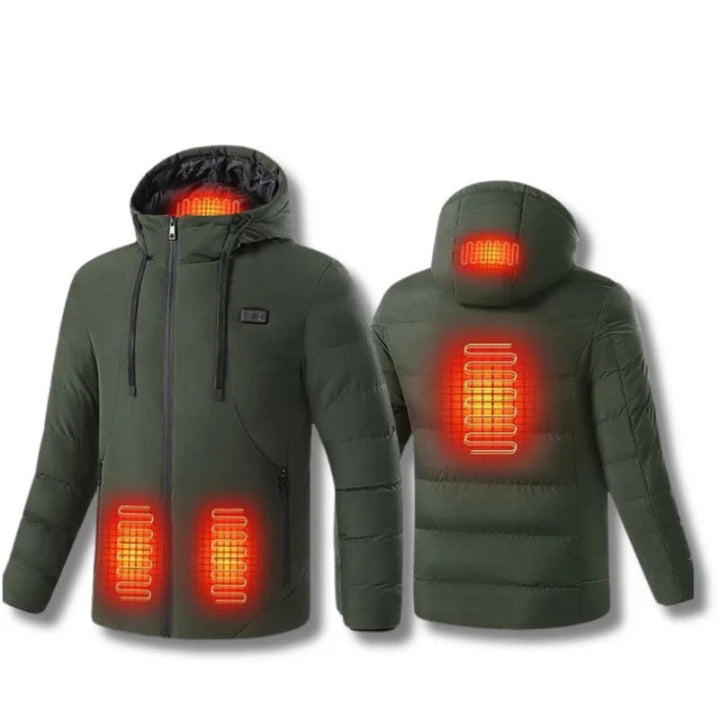 Lisslune | Heated Puffer Jacket – Rechargeable Heated Jackets with Battery Pack, Best Heated Winter Coat for Men & Women UK