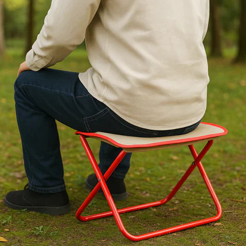 Lisslune | Ultra-Light Foldable Camping Chair | Tear-Resistant, Space-Saving & Ideal for Festivals, Fishing Trips & Outdoor Relaxation