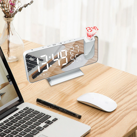 Lisslune | LumiTime - Smart Projection Alarm Clock with Wireless Charging