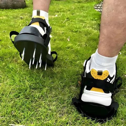 Lisslune | Lawn Aerator Shoes | Adjustable Straps for Healthier Roots & Thicker Grass without Heavy Tools