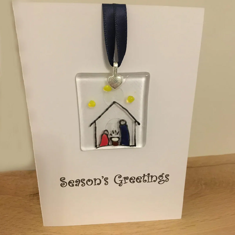 Lisslune | Handmade Christmas card ornaments