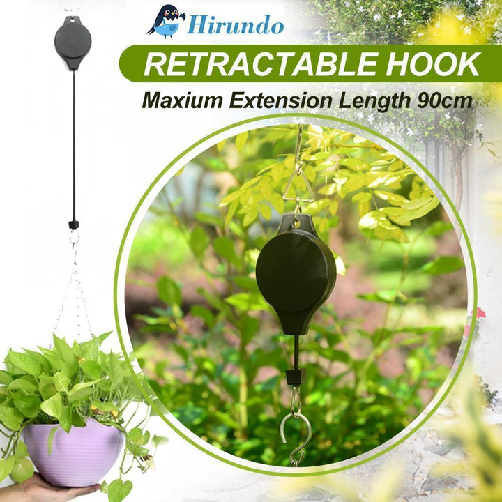 Lisslune | Telescopic Hook for Garden Baskets Pots, Birdhouse