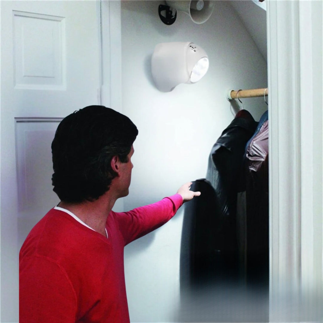Lisslune | Wireless Battery Powered External Security Lights – Motion Sensor LED Spotlight for Home, Garden, and Wall Illumination