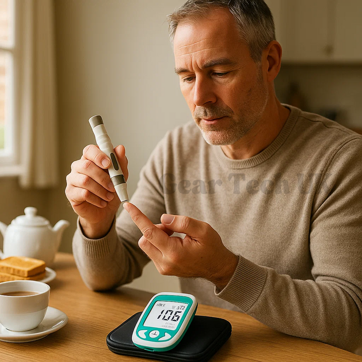 Lisslune | Multifunctional Analyzer Home Cholesterol Test Kit with Lancets Uric Acid Meter Glucose Meter
